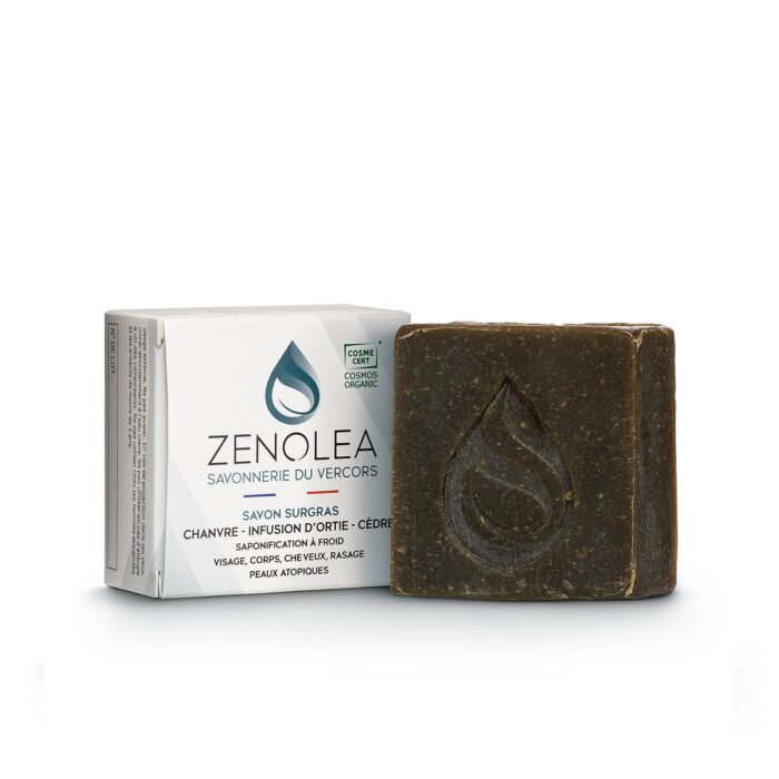 Savon chanvre infusion d’ortie-bois de cèdre